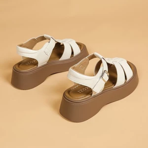 Giày Sandal La Mã Đế Dày Phong Cách Mùa Hè Tăng Thời Trang Đầm Cổ Tích Giày Đi Biển Đế Mềm Xăng Đan