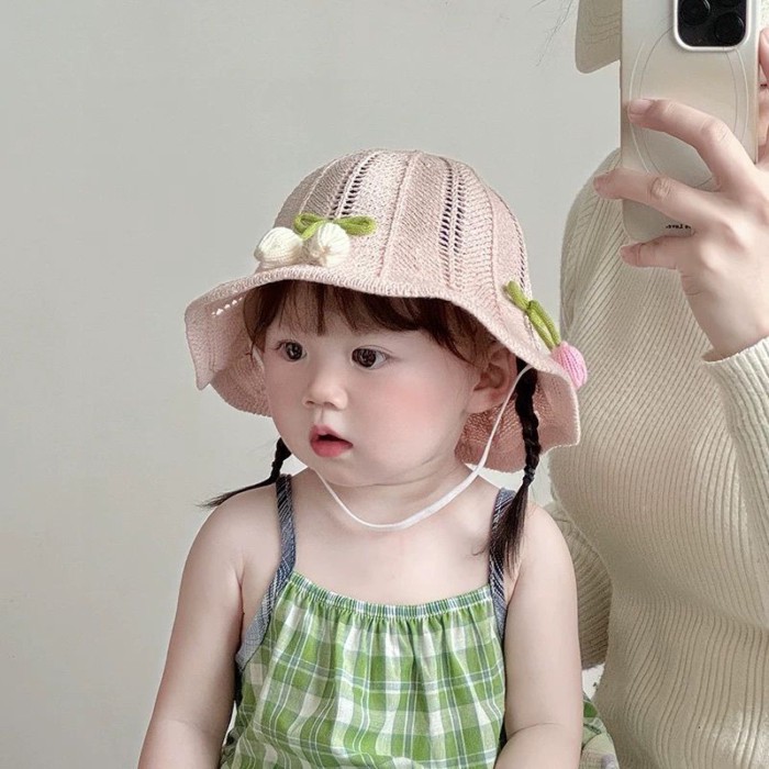 Baby Hat Spring And Summer Straw Hat Korean Style Western Princess Hat Infant And Toddler Tra