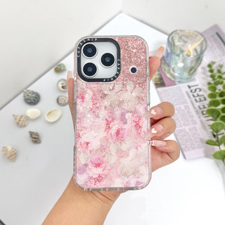 Ốp Màu Sơn Dầu Hoa Hồng Tương Thích Cho IPhone 11 12 13 14 15 16 17 Pro Max 12Mini Cover X XR XS Max Silicone Mềm Trong Suốt Cản SE 2022 6 7 8Plus Vỏ Chống Sốc