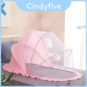 Vỏ chống muỗi cho trẻ sơ sinh có khung có thể gập lại và lưới tổ ong để sử dụng trên giường cho bé