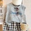 Bộ vest mùa hè bé trai và gái, áo vest in họa tiết hàn quốc, quần short kẻ sọc hai dây cho bé