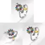 Nhẫn Nữ Tính Đồng Có Dấu Zircon Và Mở Có Thể Điều Chỉnh Phù Hợp Với Nữ
