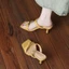 Dép Quai Nữ Giày Sandal Cao Gót Hở Mũi Kiểu Pháp