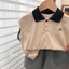 Quần áo trẻ em phong cách Hàn Quốc Áo thun ngắn tay bé trai mùa hè phong cách mới áo vest cot