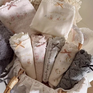 Alice Ở Xứ Sở Thần Tiên Cô Gái Bunny Vườn Quần Lót Mềm Mại Nguyên Chất Cotton Mở Rộng Đáy Quầ