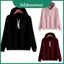 Áo Hoodie Hip-hop Unisex Nam Nữ Áo Chui Đầu Thời Trang Màu Trơn Cho Thanh Thiếu Niên