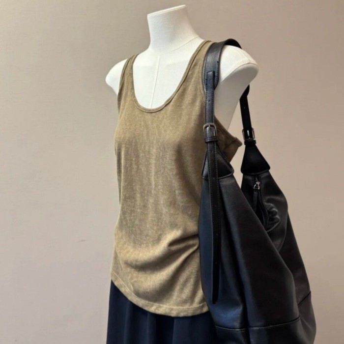 Áo yếm màu hồng dành cho nữ thường ngày Racer Top