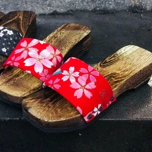 guốc Dép xỏ ngón Baotou nữ Dép sandal phong cách Nhật Bản nữ cos Dép gỗ đế dày Nhật Bản Giày