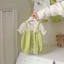 bộ áo liền quần mới cho bé gái, quần áo bò kiểu công chúa sơ sinh dễ thương và siêu đáng yêu