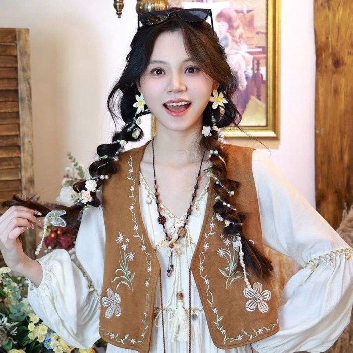 Thời Trang Phong Cách Bohemian Áo Vest Phong Cách Dân Tộc Mỏng Phong Cách Thời Trang Thiết Kế Th