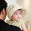 Mũ Trẻ Sơ Sinh Mùa Hè Mỏng Chống Nắng Mũ Công Chúa Dễ Thương Cho Bé Mũ Chống Nắng Hình Bướm Ngọt