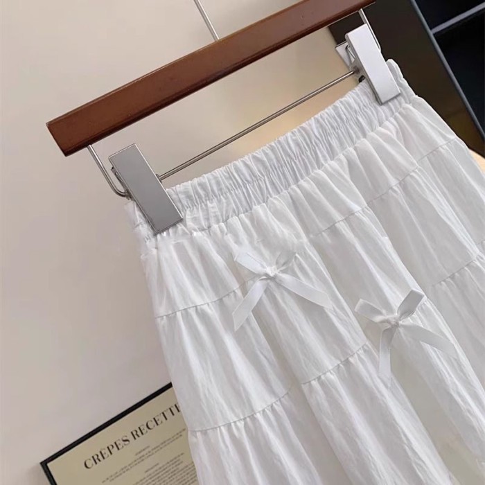 Váy Bé Gái Mùa Hè Trẻ Em Bánh Váy Công Chúa Mùa Xuân Hè Cô Gái Mới Váy Trắng Dài Giữa