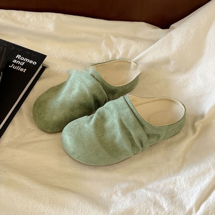 đôi dép xỏ ngón Birkenstock đa năng phong cách retro dành cho nữ mang giày lười mùa xuân giày đơ