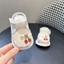 đôi giày nhỏ bé mùa hè tươi mát cho bé bước đi giày cotton đế mềm chống trượt Velcro hoạt hình k