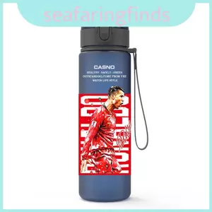 Bình nước chữ Lionel Messi bóng đá với phụ kiện du lịch quạt thể thao Pc 560ml