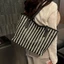 túi tote dệt sọc đầy màu sắc sức chứa lớn mùa xuân và mùa hè mới đi nghỉ bên bờ biển túi rơm