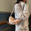 Túi dệt hình nửa vầng trăng, túi bánh bao thời trang và đa năng, túi xách thông thường, kiểu