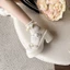 Retro Ngọc Trai Pháp Nơ Đại Học Giày Da Nhật Bản Đế Dày Tăng Chiều Cao Váy Mary Sweet JK Giày