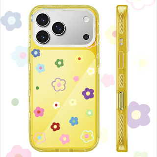 Ốp Lưng Acrylic Màu Tương Thích Cho IPhone 15 16 PLUS 11 12 13 14 15 16 17 Pro Max Vỏ Màu Tươi Hoa Nhỏ Họa Tiết Vỏ Cứng Chống Sốc Ốp Lưng Hộp