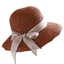 Mũ chống nắng Cotton dệt kim nữ có vành lớn và bướm trang trí ngày cho mùa hè