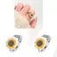 Nhẫn đồng biểu tượng hướng dương có thể điều chỉnh phù hợp cho phụ nữ Phụ kiện tay sành điệu