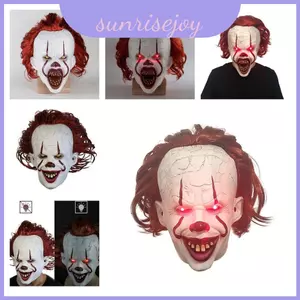 Mặt nạ đáng sợ của Stephen King 's It cho nam Halloween Trang phục Joker Cosplay