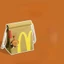 Golden Arches Ba Lô KFC Túi Giấy Ba Lô Nữ Ba Lô Dung Tích Lớn Sinh Viên Đại Học Lớp Thường Ng