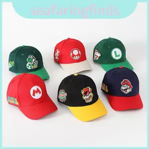 Mũ chống nắng trẻ em Super Mario Bros có bông chống gió và thoáng khí cho cuộc phiêu lưu ngoài trời mùa hè