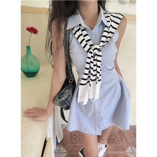 Summer Pure Lust Style Short Skirt For Women Summer Hot Girl Halter Dress Off-Shoulder Shirt