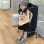 Bé Gái Áo Vest Bộ Mùa Hè Mới In Hoạt Hình Áo Sơ Mi Có Ve Áo Top Cho Bé Dáng Rộng Năm Thứ Năm Quầ