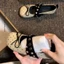 đôi sandal mùa hè mới Mary Jane kiểu múa ba lê kiểu dáng nhẹ nhàng đế phẳng đinh tán Giày nữ Phá