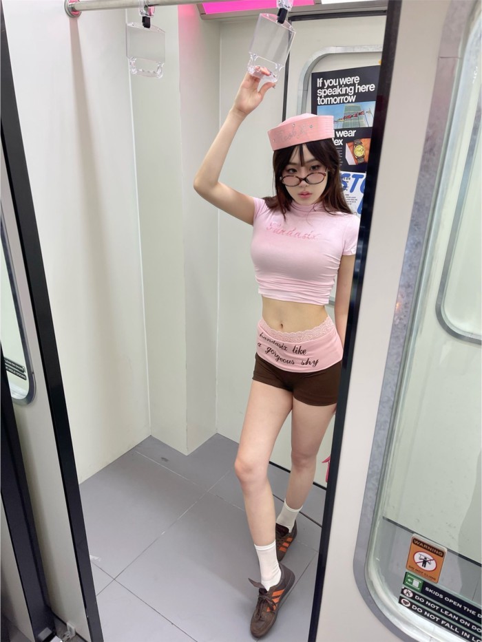 Quần short thể thao ngắn phối ren gợi cảm thời trang đơn giản