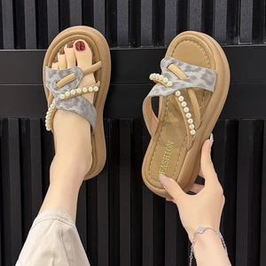 French Style Beautiful Thick-soled Sandals For Women To Wear In Summer With Skirts, New Style Sm
