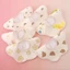 Yếm Ăn Cho Bé Nguyên Chất Cotton Chống Thấm Nước Nhổ Khăn Sơ Sinh Cánh Hoa Chống Nôn Miếng Ló