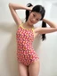 Bơi Nổi Tiếng Khe Thấp Bảo Thủ Hip-Packed Đồ Bơi Chuyên Nghiệp Tam Giác Nữ Một Mảnh Đồ Bơi Dây Đeo Vai Mỏng