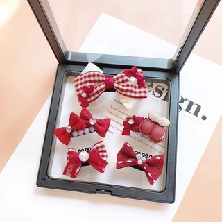 [Hàng hóa thú cưng dễ thương] Bộ nơ mèo Kẹp tóc Mũ đội đầu thú cưng phổ thông