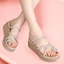 Dép nữ đế nêm, đế dày, đính đá tăng chiều cao thời trang, sandal đa năng, sandal xỏ ngón mùa hè
