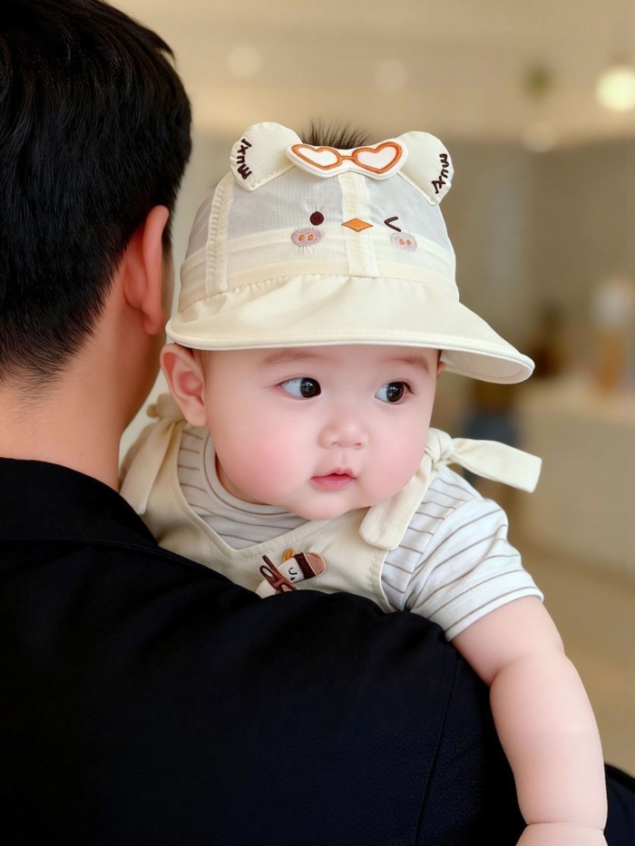 Baby Hat Summer Thin Style For Boys And Girls To Go Out Cute Empty Top Hat Infant Sun Protect