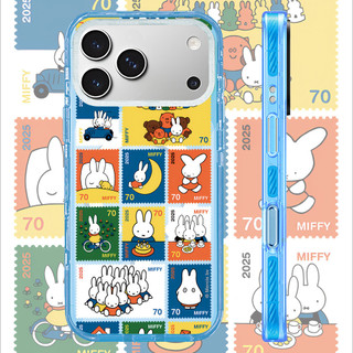 Ốp Sạc Từ Tính Không Dây Acrylic Màu Tương Thích Cho IPhone 14 PLUS 11 12 13 15 16 17 Pro Max Ốp Lưng Hoạt Hình Dễ Thương Miffy 70 Tem Cắt Dán Vỏ Cứng Chống Sốc