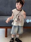 áo khoác mùa hè mới cotton nguyên chất cho bé trai áo sơ mi giản dị dễ thương thời trang cho bé