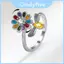 Nhẫn Nữ Tính Đồng Có Dấu Zircon Và Mở Có Thể Điều Chỉnh Phù Hợp Với Nữ