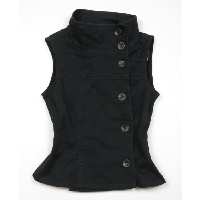Áo vest cổ đứng dáng ôm cổ điển áo khoác vest không tay khí chất hot girl thanh lịch hàng đầu d