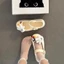 Hoạt Hình Dễ Thương Mickey Croc Giày Nữ Mùa Hè Mới Đế Dày Chống Trơn Trượt Thường Dẹt Mary Jane