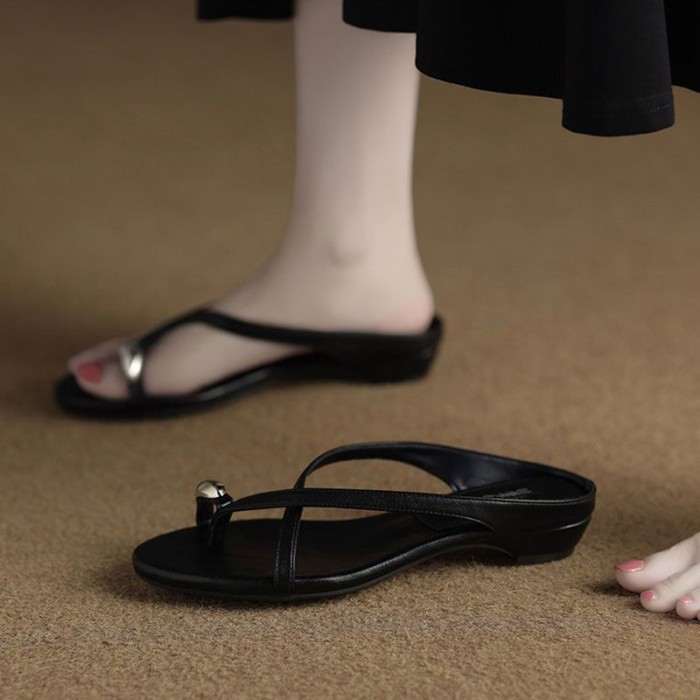 Dép xỏ ngón cho nữ Áo khoác ngoài mùa hè Dép sandal đẹp phong cách mới của Hàn Quốc cho mùa hè k