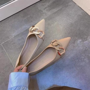 đôi giày đế gân cho nữ, đa năng, thời trang, nổi tiếng trên mạng, đẹp, giày một chọi một