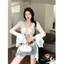 Hot girl xù áo chống nắng cardigan khăn choàng mỏng nữ phong cách xuân hè với váy dây và áo s