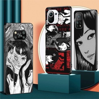 Dành Cho Redmi Turbo 4 Pro Note 14 Plus TPU Mờ Đen Mềm Vỏ Điện Thoại Bảo Vệ Sợ Anime Nhật Bản Tomie