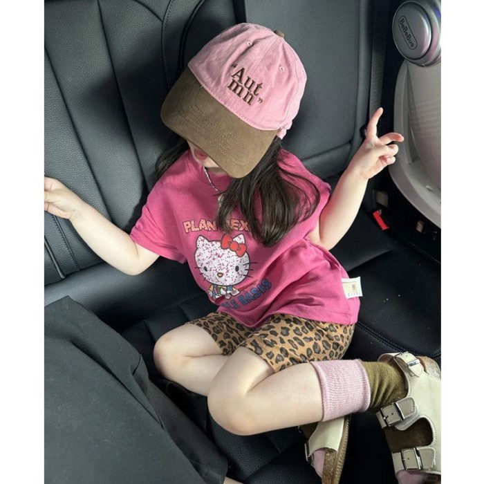 Japanese And Korean Children's Clothing Girls Pure Cotton Short-sleeved T-shirt Summer New Ch