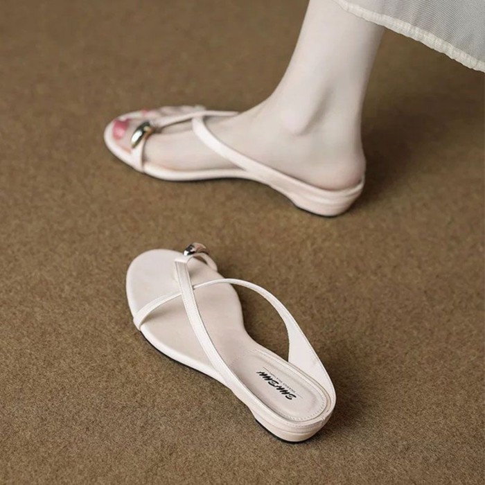 Dép xỏ ngón cho nữ Áo khoác ngoài mùa hè Dép sandal đẹp phong cách mới của Hàn Quốc cho mùa hè k