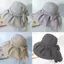 Mũ Cotton vành rộng chống nắng cho nữ có các tính năng có thể gập lại và điều chỉnh